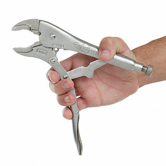 Irwin 10WR 10 in. Vice Grip Curved Jaw Locking Plier with Wire Cutter and 1-7/8 in. Jaw Opening
