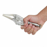 Irwin 9LN Locking Plier Long Nose, Lever, 2 3/4 in Max Jaw Opening, 9 in Overall Lg, 2 1/8 in Jaw Lg