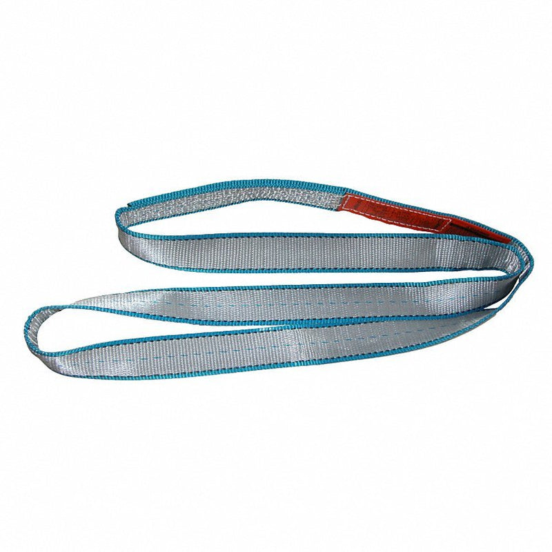 Lift-All EN1802TX6 Web Sling, Endless, 6 ft L, 2 in W, Tuff-Edge Polyester, Silver