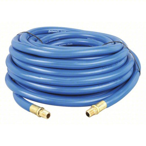 Continental 20307590 Air Hose 3/8 in Hose Inside Dia., Blue, Brass 3/8 in MNPT x Brass 3/8 in MNPT