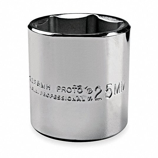 Proto J5434H Socket SAE, 1/2 in Drive Size, 1 1/16 in Socket Size, 6-Point, Std, Chrome, Socket