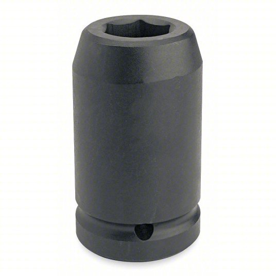 Proto J10038L Impact Socket 1 in Drive Size, 2 3/8 in Socket Size, 6-Point, Deep, Black Oxide