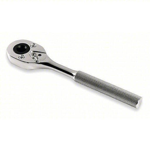 Proto J5249FW Hand Ratchet Pear, Reversing, 7 in Overall Lg, Chrome, 15° Min Arc Swing, 3/8 in Drive Size