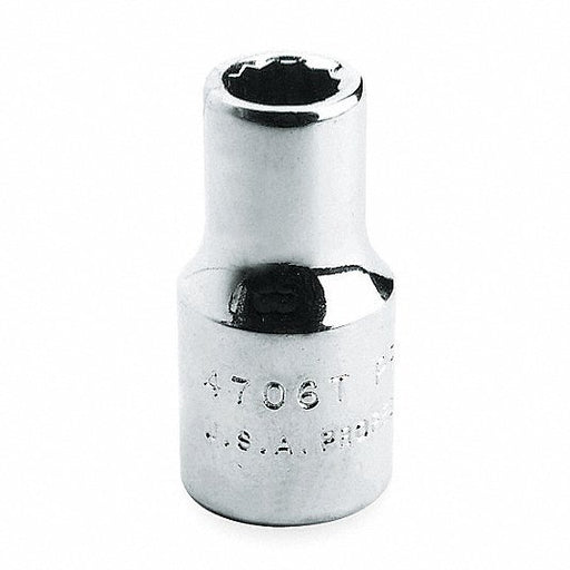 Proto J5542 Socket SAE, 3/4 in Drive Size, 1 5/16 in Socket Size, 12-Point, Std, Satin, Socket