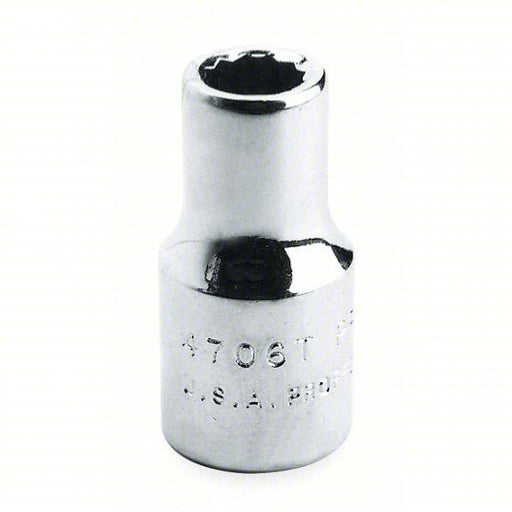 Proto J5536 Socket 3/4 in Drive Size, 1 1/8 in Socket Size, 12-Point, Std, Satin