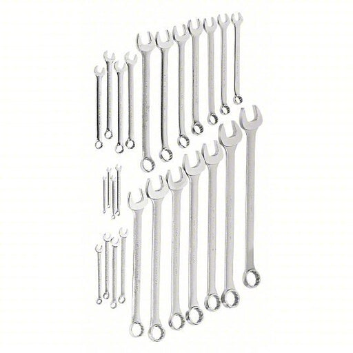 Proto J1200-80ASD Combination Wrench Set Alloy Steel, Satin, 26 Tools, 1/4 in to 2 in Range of Head Sizes