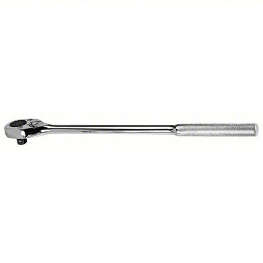 Proto J5450 Hand Ratchet Pear, Reversing, 16 in Overall Lg, Chrome, 15° Min Arc Swing, 1/2 in Drive Size