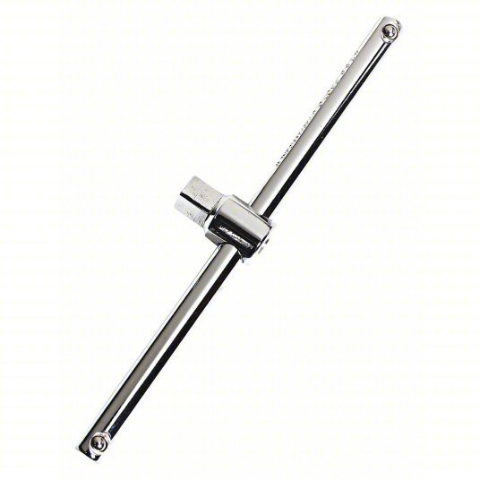 Proto J5485 Sliding T-Handle 1/2 in Drive Size, 12 3/4 in Overall Lg, Smooth Grip, Alloy Steel, Chrome
