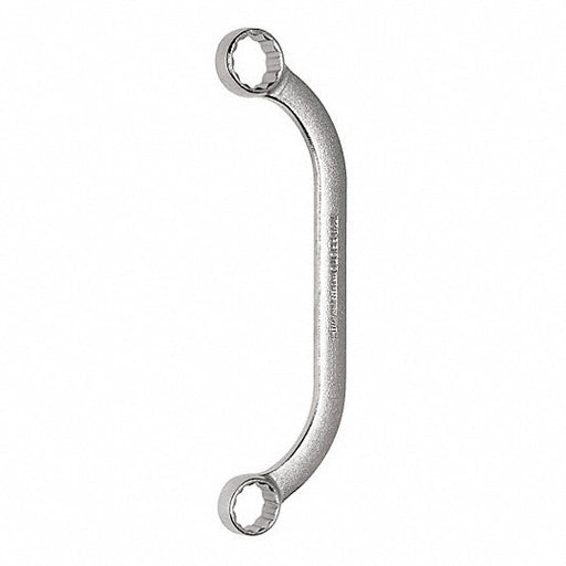 Proto J1725 Box End Wrench Satin, 7/16 in_1/2 in Head Size, 5 3/4 in Overall Lg, Offset