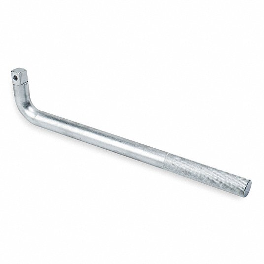 Proto J5686 Ell Handle 3/4 in Drive Size, 16 in Overall Lg, Knurled Grip, Alloy Steel, Satin