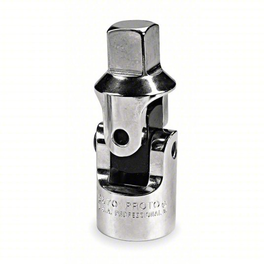 Proto J5670 Universal Joint 3/4 in Output Drive Size, Square, 4 in Overall Lg, Chrome