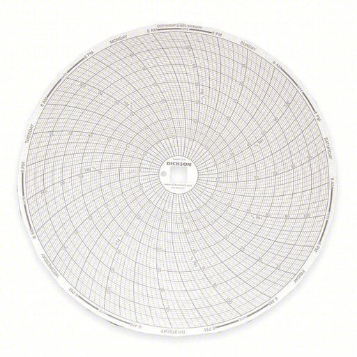 Dickson C479 Circular Paper Chart Dickson, 5°C to 40°C, C479, 8 in Circular Chart Dia, Dickson, 60 PK