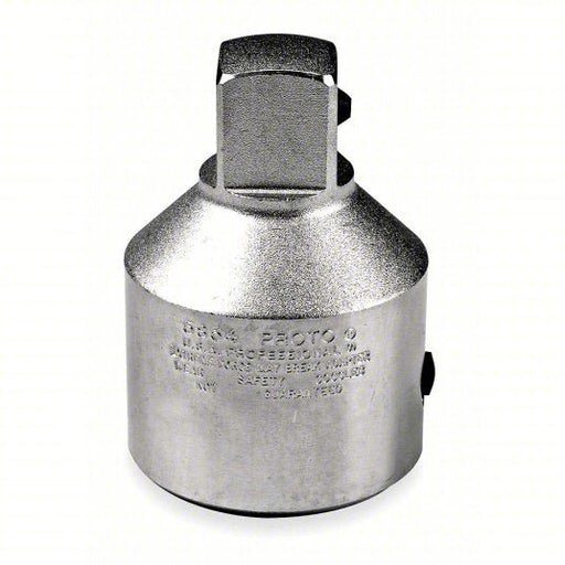 Proto J5854 Socket Adapter 3/4 in Output Drive Size, Square, 2 7/8 in Overall Lg, Chrome, Locking