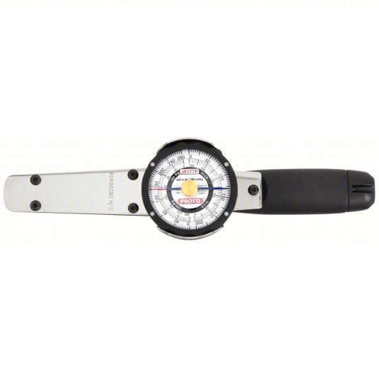 Proto J6177F Dial Torque Wrench 3/8 in Drive Size, 50 to 250 in-lb/56 to 280 cm-kg, 10 in Overall Lg