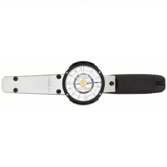 Proto J6113NMF Dial Torque Wrench 3/8 in Drive Size, 10 to 50 ft-lb/14 to 70 N-m, 10 1/4 in Overall Lg
