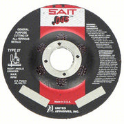 SAIT 22021 Depressed Center Cut-Off Wheel Type 27, 4 1/2 in x 0.045 in x 7/8 in, Aluminum Oxide, 60 Grit