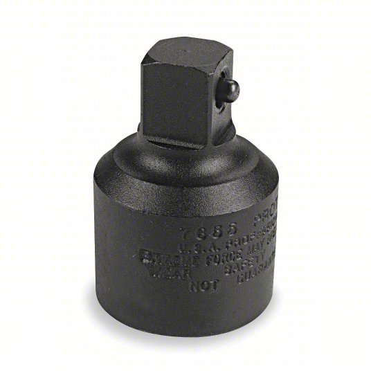 Proto J7653 Impact Socket Adapter 3/4 in Input Drive Size, Black Oxide, 1/2 in Output Drive Size, Square
