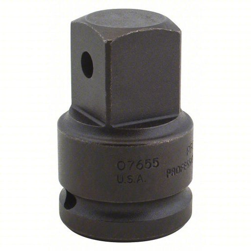 Proto J07655 Impact Socket Adapter 3/4 in Input Drive Size, Black Oxide, 1 in Output Drive Size, Square
