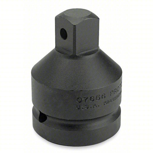 Proto J07656 Impact Socket Adapter 1 in Input Drive Size, Black Oxide, 3/4 in Output Drive Size, Square