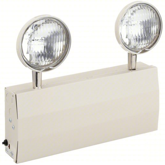 Lithonia ELT632CNY Emergency Light Halogen, Indoor, 12 W Lamp Watt, 120/277V AC, 32 W Emergency Watt, Surface, Beige