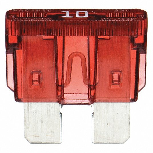Bussmann ATC-10 Automotive Fuse, Fast Acting, 10 A, ATC Series, 32V DC, 3/4" L x 3/4" W x 13/64" D