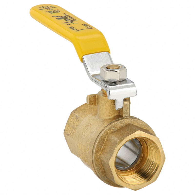 Apollo 94A10401 Manual Two-Way Ball Valve, 3/4 in, Brass, Straight, FNPT x FNPT, 600 psi Max. Pressure (CWP)