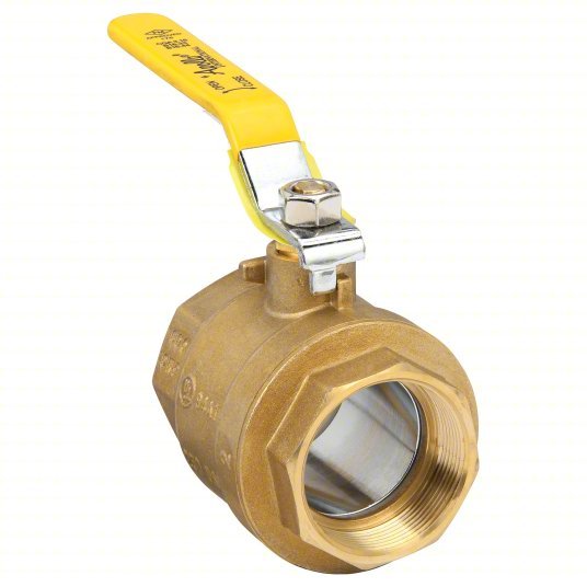 Apollo 94A10801 Manual Two-Way Ball Valve 2 in, Brass, Straight, FNPT x FNPT, 600 psi Max. Pressure (CWP)