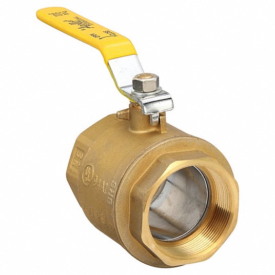 Apollo 94A10001 Manual Two-Way Ball Valve 3 in, Brass, Straight, FNPT x FNPT, 400 psi Max. Pressure (CWP)