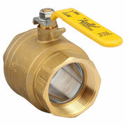 Apollo 94A10001 Manual Two-Way Ball Valve 3 in, Brass, Straight, FNPT x FNPT, 400 psi Max. Pressure (CWP)