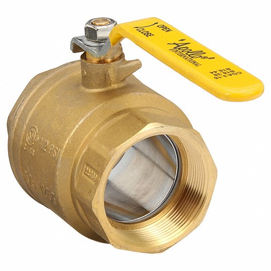 Apollo 94A10001 Manual Two-Way Ball Valve 3 in, Brass, Straight, FNPT x FNPT, 400 psi Max. Pressure (CWP)