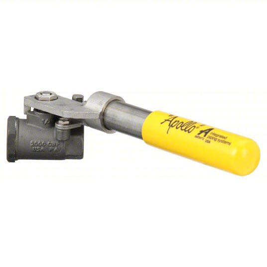 Apollo 8950301A Manual Two-Way Ball Valve 1/2 in, Carbon Steel, Straight, FNPT x FNPT, Std Port Ball Port