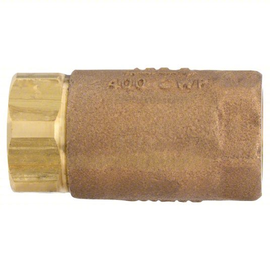 Apollo 6110001 Spring Check Valve Single Flow, Inline Ball Cone, Bronze, 3 in Pipe/Tube Size