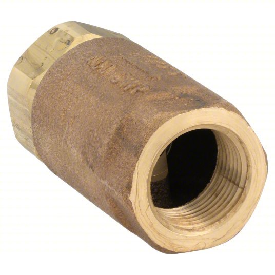 Apollo 6110001 Spring Check Valve Single Flow, Inline Ball Cone, Bronze, 3 in Pipe/Tube Size