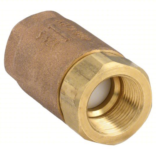 Apollo 6110001 Spring Check Valve Single Flow, Inline Ball Cone, Bronze, 3 in Pipe/Tube Size