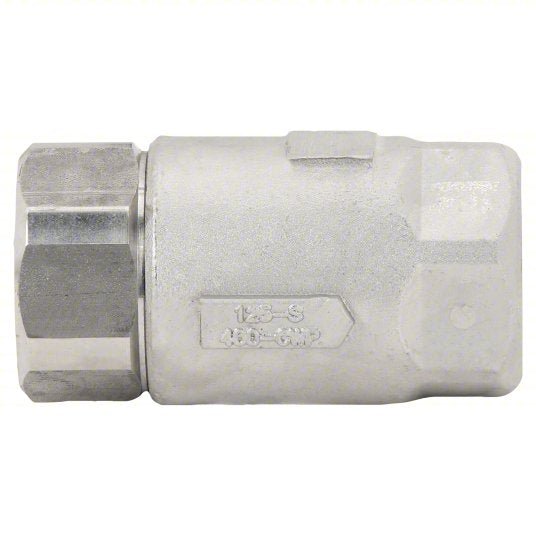 Apollo 6210801 Ball Cone Spring Check Valve Single Flow, Stainless Steel, FNPT x FNPT