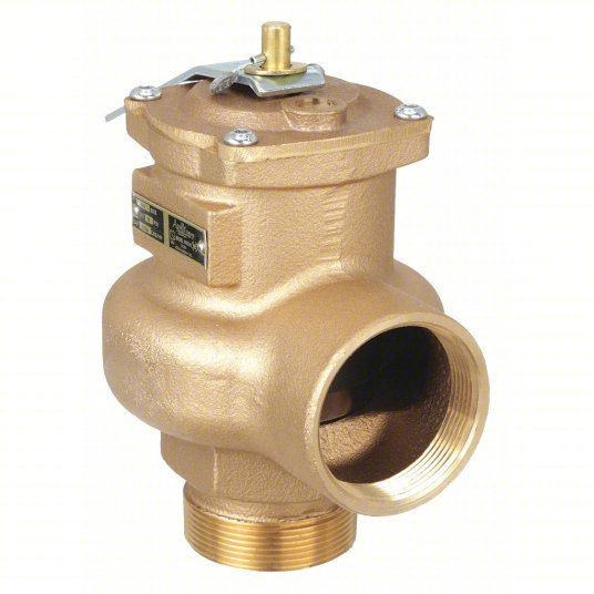 Apollo 1420508 Safety Relief Valve Cast Bronze, MNPT, FNPT, 2 in Inlet Size, 2 in Outlet Size, 5 to 15 psi