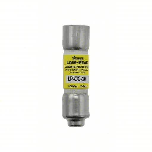 Bussmann LP - CC - 10 UL Class CC Fuse Time Delay, 10 A, LP - CC, Cylindrical Body, Nonindicating, 150V DC - Redwood.KV1CX46