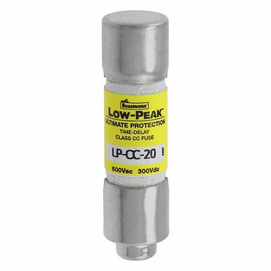 Eaton Bussmann LP - CC - 20 CC Class Time Delay 20A 600V AC Non - Indicating Fuse - Redwood.KV1CX53