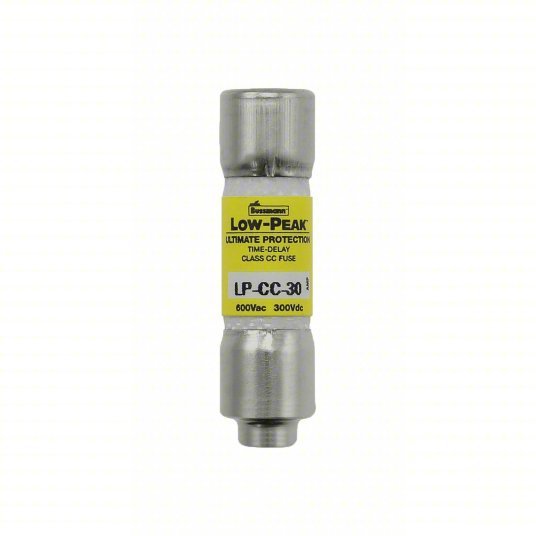 Bussmann LP - CC - 30 UL Class CC Fuse Time Delay, 30 A, LP - CC, Cylindrical Body, Nonindicating, 300V DC - Redwood.KV1CX58
