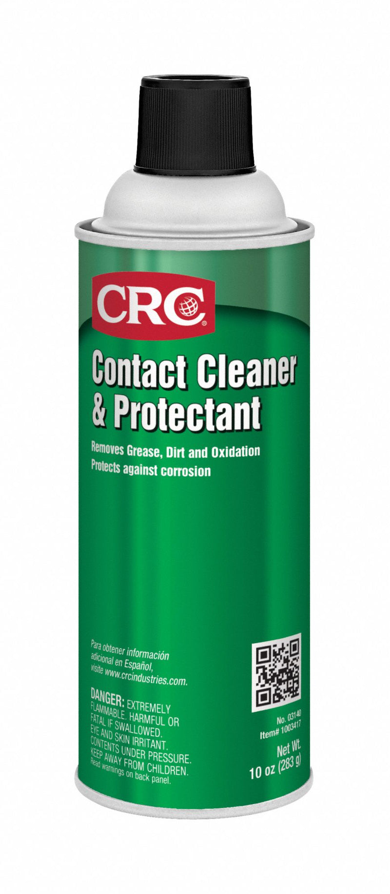 CRC 03140 Contact Cleaner and Protectant, Aerosol Spray Can, 10 oz, Liquid, No Series