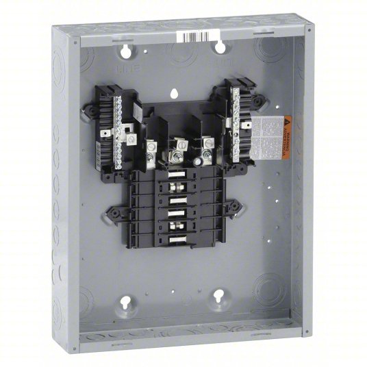 Square D QO312L125G Load Center, 12 Spaces, 125 A Amps, 208Y/120/240V AC, QO Circuit Breaker Type