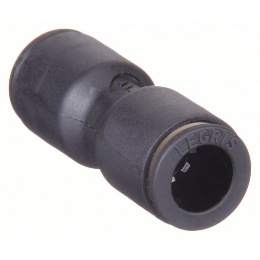 Legris 3106 53 00 Union Nylon, Push-to-Connect x Push-to-Connect, For 1/8 in x 1/8 in Tube OD, Black, 10 PK