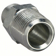 Parker 8-4 MHN-S Hex Nipple Carbon Steel, 1/2 in x 1/4 in Fitting Pipe Size, Male NPT x Male NPT, 1 11/16 in Lg