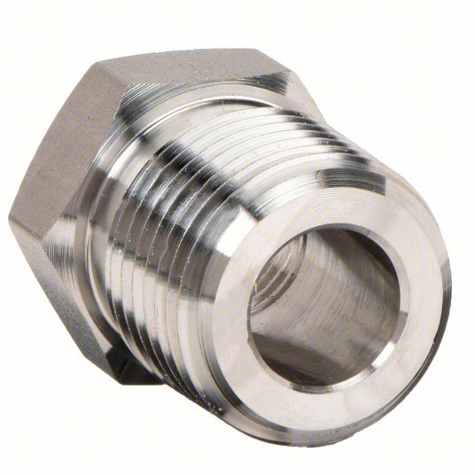 Parker 8-4 RB-S Reducing Bushing Carbon Steel, 1/2 in x 1/4 in Fitting Pipe Size, Male NPT x Female NPT