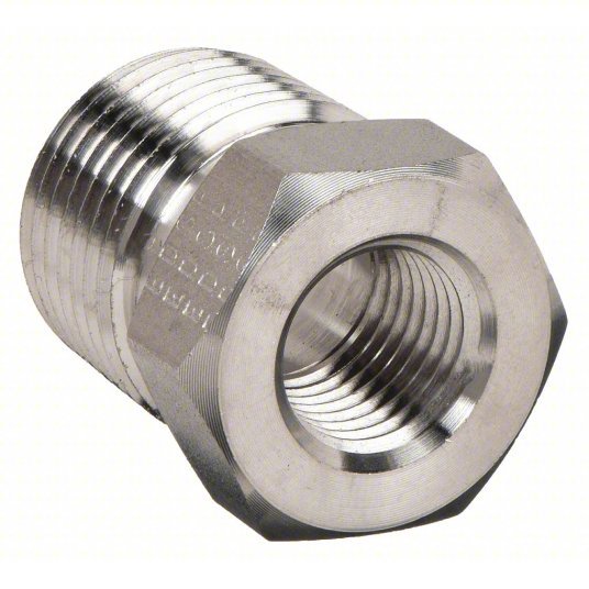 Parker 6-2 RB-S Reducing Bushing Carbon Steel, 3/8 in x 1/8 in Fitting Pipe Size, Male NPT x Female NPT