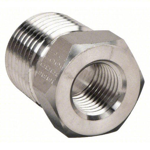 Parker 4-2 RB-S Reducing Bushing Carbon Steel, 1/4 in x 1/8 in Fitting Pipe Size, Male NPT x Female NPT