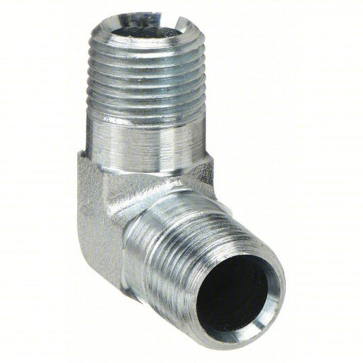 Parker 8-8 ME-S 90° Elbow Carbon Steel, 1/2 in x 1/2 in Fitting Pipe Size, Male NPT x Male NPT, 2 15/16 in Lg