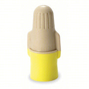 3M T/Y+BOX Twist On Wire Connector: Tan/Yellow, 100 PK