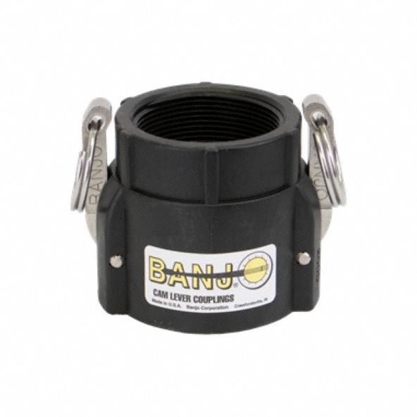 Banjo 200D Cam and Groove Coupling, 2 in Coupling Size, 2 in Hose Fitting Size, 2"-11 1/2 Thread Size, EPDM