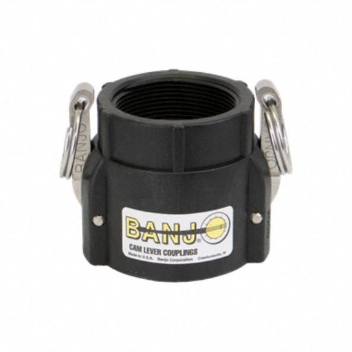 Banjo 200D Cam and Groove Coupling, 2 in Coupling Size, 2 in Hose Fitting Size, 2"-11 1/2 Thread Size, EPDM